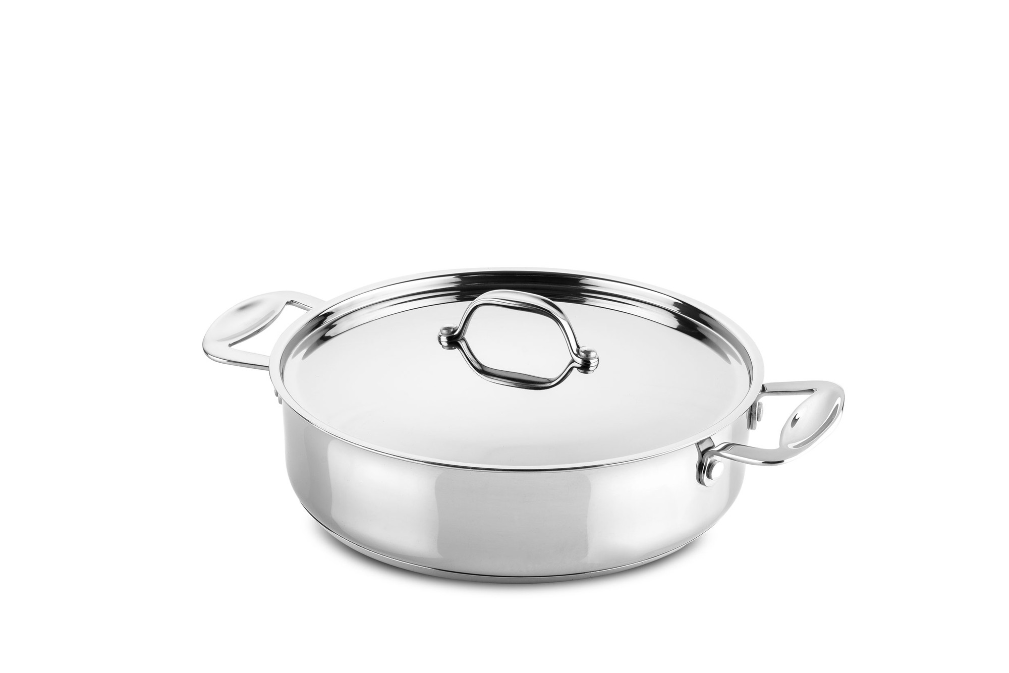 Frying pan 2 handles 26 cm Glamour Stone Stainless Steel