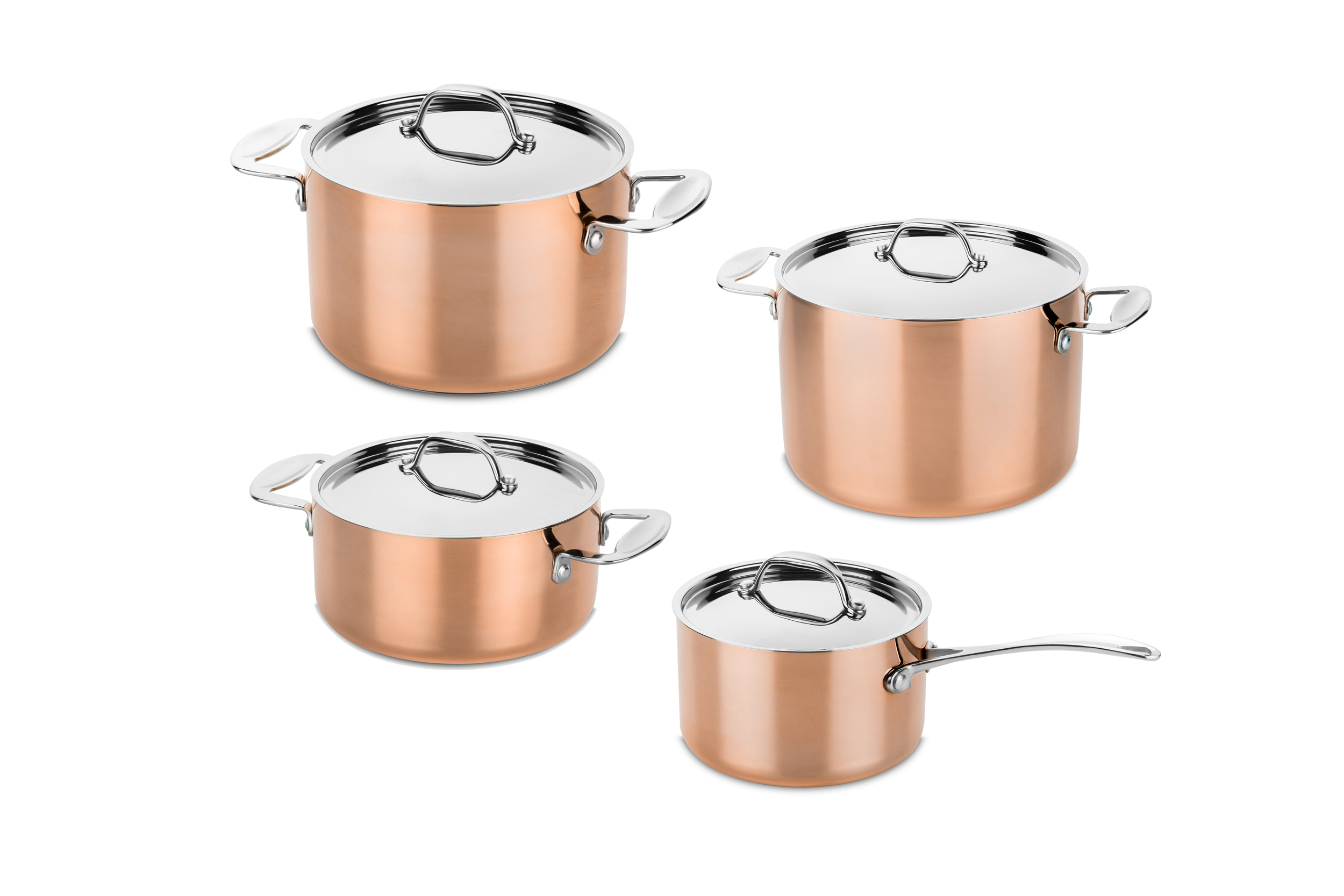 Mepra Koperen Pannenset 8 Delig Toscana mepra kopen in de aanbieding