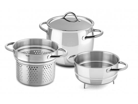 Pasta pan 22 cm + Vegetable steamer insert 22 cm 1950