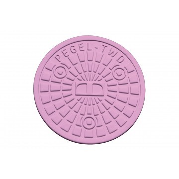 Streetcover 'Berlijn' rond 12,5 cm - Lila