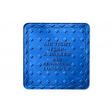 Streetcover 'Londen' 45x45 cm - Blauw