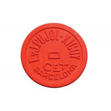 Streetcover 'Barcelona' rond 12,5 cm - Rood