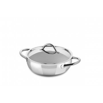 Frying Pan 2 Handles Cm.24 1950 with lid