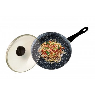 Wok With Lid Pietra Black