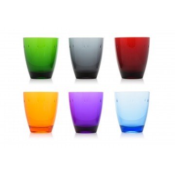 Set 6 Tumbler Policarbonate Colors Mixed