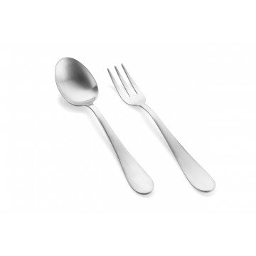 2 pcs serving set Natura Stainless Steel