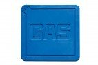Streetcover 'Amsterdam' 14x14 cm - Blauw