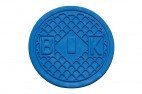 Streetcover 'Amsterdam' rond 12,5 cm - Blauw